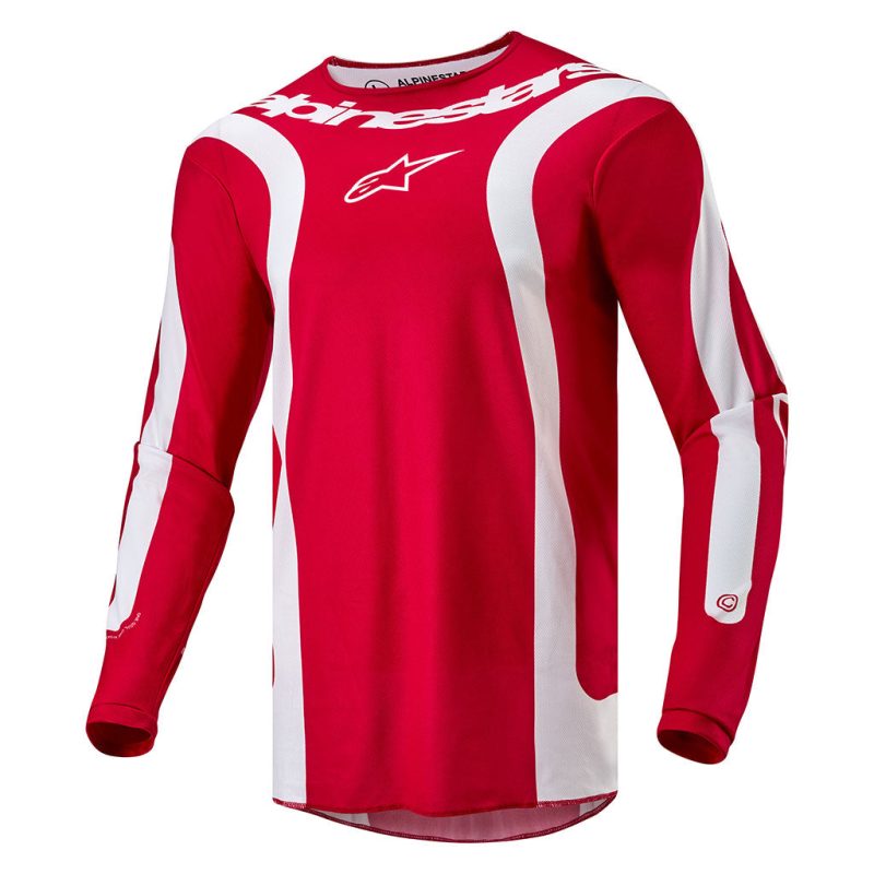 fluid lurv red white jersey front